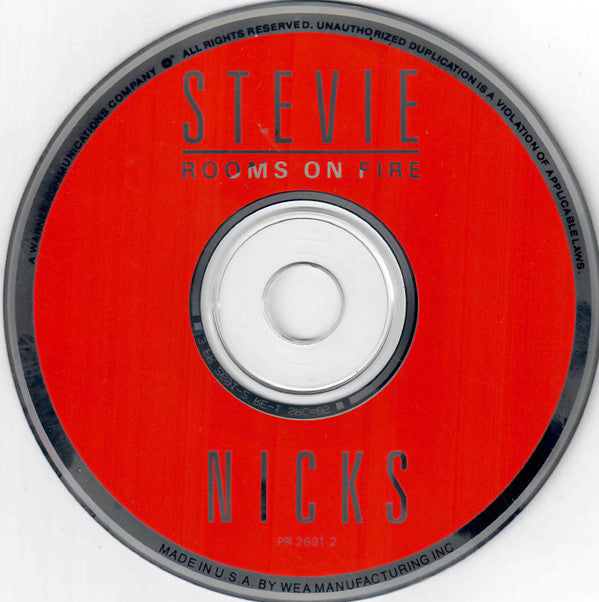 Stevie Nicks : Rooms On Fire (CD, Single, Promo, Dig)