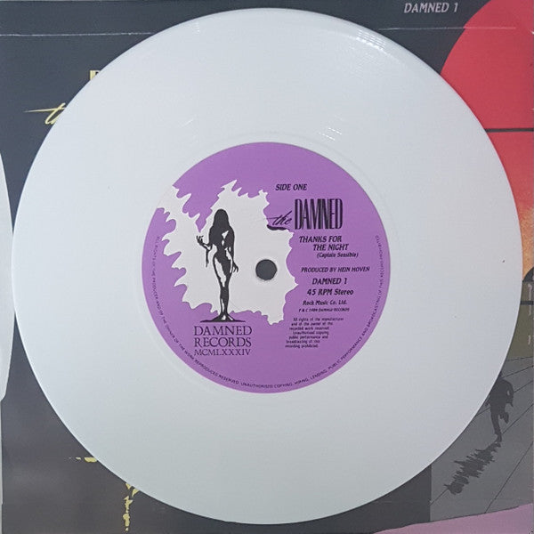 The Damned : Thanks For The Night (7", Ltd, Whi)