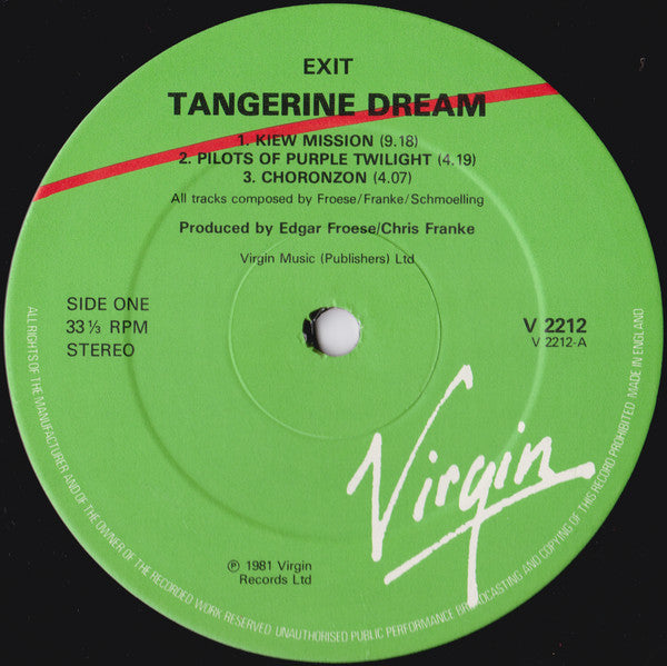 Tangerine Dream : Exit (LP, Album)