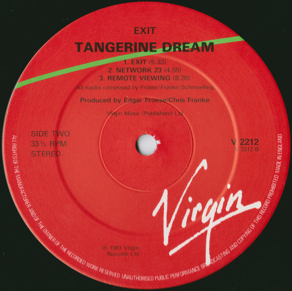 Tangerine Dream : Exit (LP, Album)