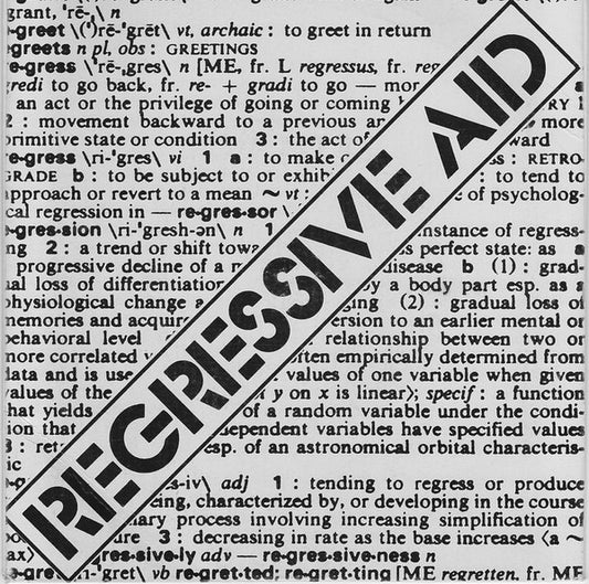 Regressive Aid : Why Settle For Less When You Can Regress? (7", EP, Styrene)