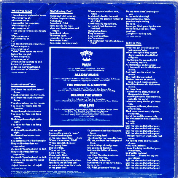 War : Radio Free War (LP, Comp, Promo, Blu)