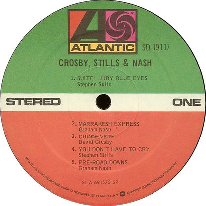 Crosby, Stills & Nash : Crosby, Stills & Nash (LP, Album, RE, SP,)