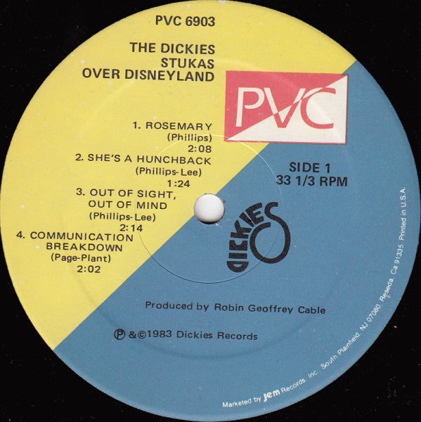 The Dickies : Stukas Over Disneyland (LP, Album)