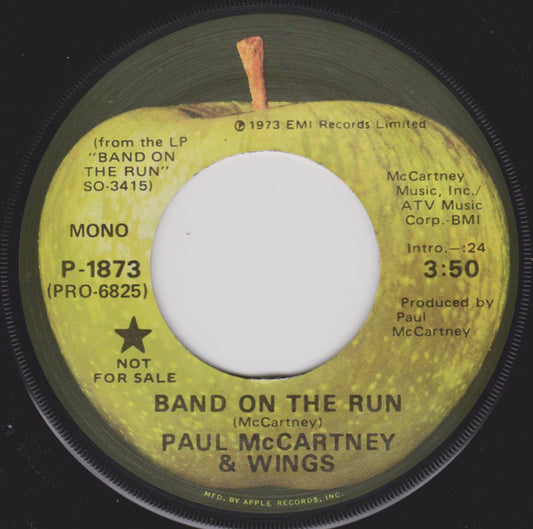 Paul McCartney & Wings* : Band On The Run (7", Promo)