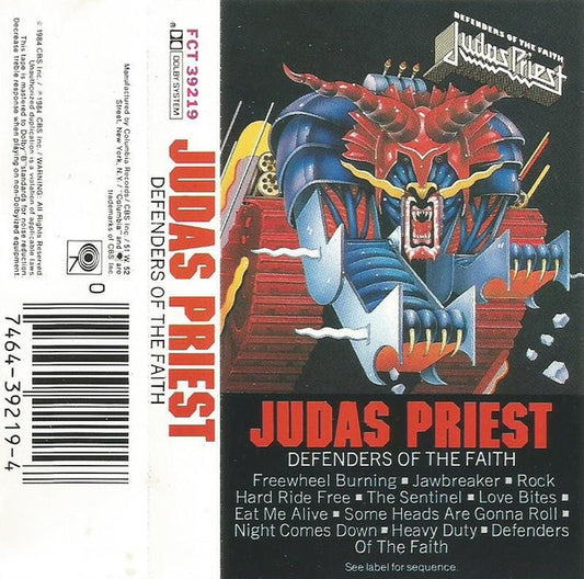 Judas Priest : Defenders Of The Faith (Cass, Album)