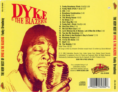 Dyke & The Blazers : The Funky Broadway - The Very Best Of Dyke & The Blazers (CD, Comp)