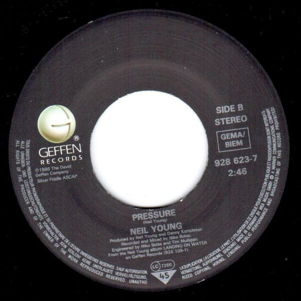 Neil Young : Weight Of The World (7")