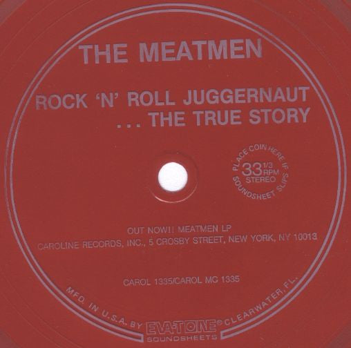 Meatmen : Rock 'N' Roll Juggernaut... The True Story (Flexi, 7", S/Sided, Red)