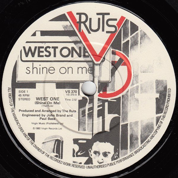 Ruts* : West One (Shine On Me) (7")