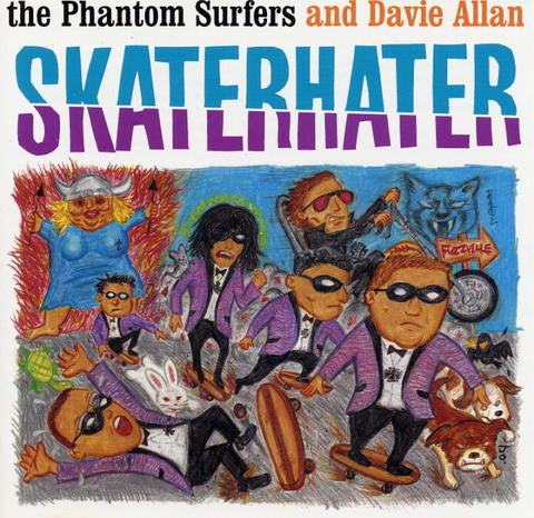 The Phantom Surfers & Davie Allan : Skaterhater (LP, Mono)