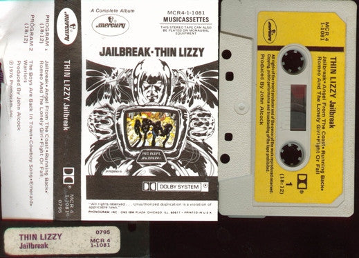 Thin Lizzy : Jailbreak (Cass, Album, Tit)