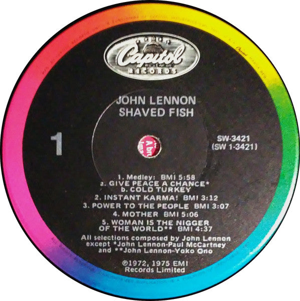 Lennon* / Plastic Ono Band* : Shaved Fish (LP, Comp, RE, Win)