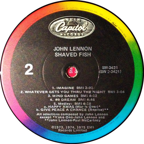 Lennon* / Plastic Ono Band* : Shaved Fish (LP, Comp, RE, Win)