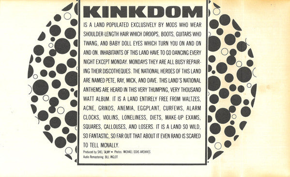 The Kinks : Kinkdom (Cass, Album, RE, RM)