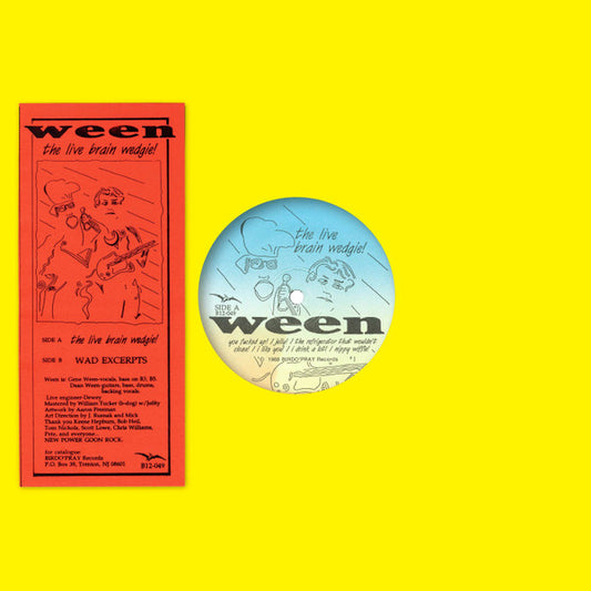 Ween : The Live Brain Wedgie! / Wad Excerpts (12", Album)