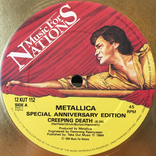 Metallica : Creeping Death (12", Ltd, Pic, RE, S/Edition, Gol)