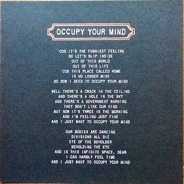 Villagers (3) : Occupy Your Mind (7", Single, Tra)