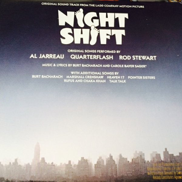 Various : Night Shift - Original Sound Track From The Ladd Company Motion Picture (LP, Comp, Cap)