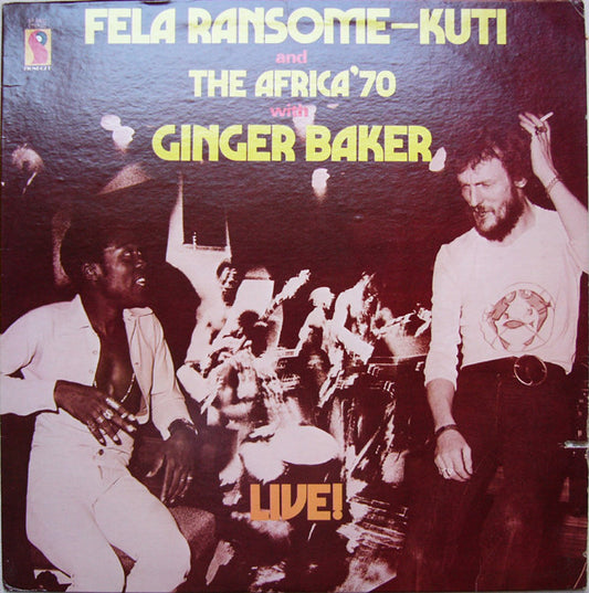 Fela Kuti And Africa 70 With Ginger Baker : Live! (LP, Album, Pre)