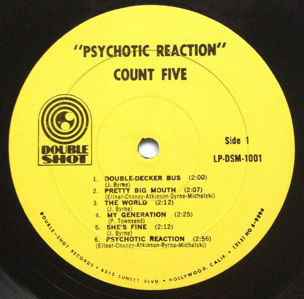 Count Five : Psychotic Reaction (LP, Album, Mono)