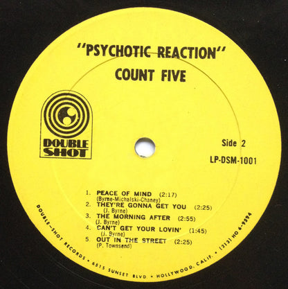 Count Five : Psychotic Reaction (LP, Album, Mono)