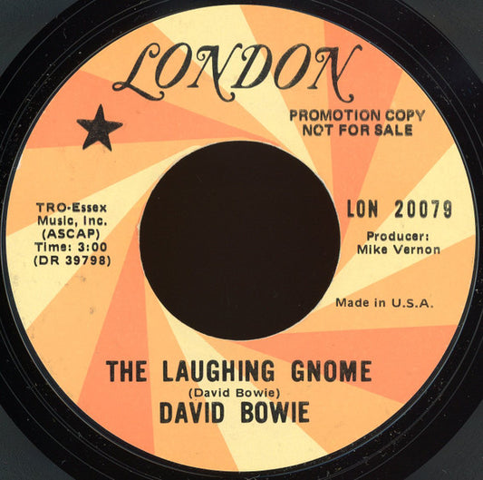 David Bowie : The Laughing Gnome (7", Single, Promo, Styrene)