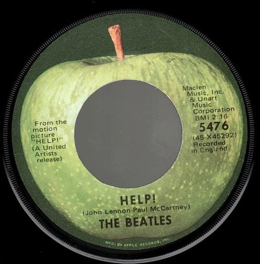 The Beatles : Help! (7", Single, RE, Jac)