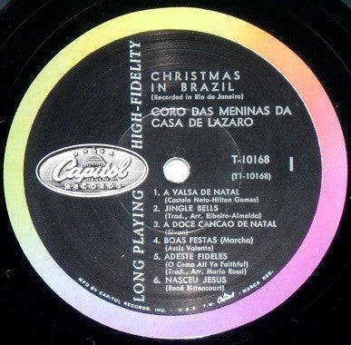 Coro Das Meninas Da Casa De Lazaro : Christmas In Brazil (LP, Album, Mono)