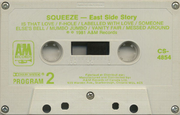 Squeeze (2) : East Side Story (Cass, Album, Dol)