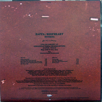 Frank Zappa / Captain Beefheart / The Mothers : Bongo Fury (LP, Album, San)