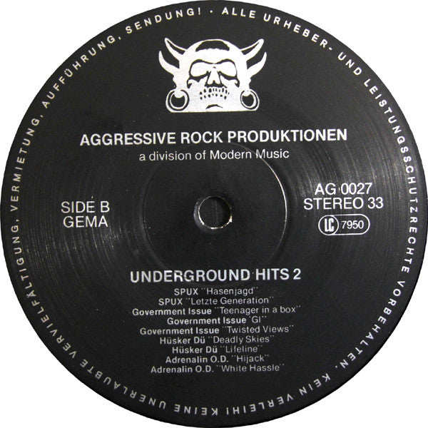 Various : Underground Hits 2 (LP, Comp)