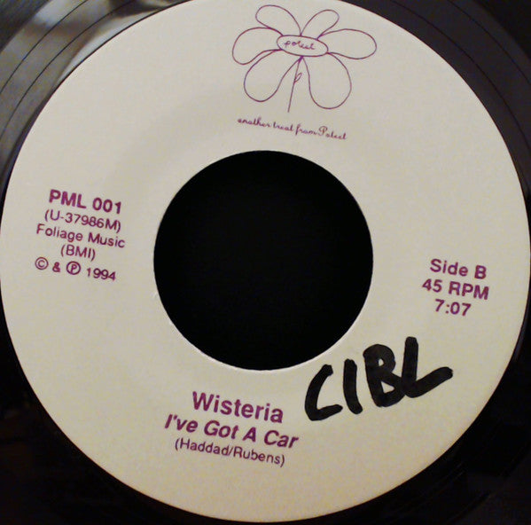 Wisteria : Surfin' On A Wave Of Tears / I've Got A Car (7", Single, Pur)