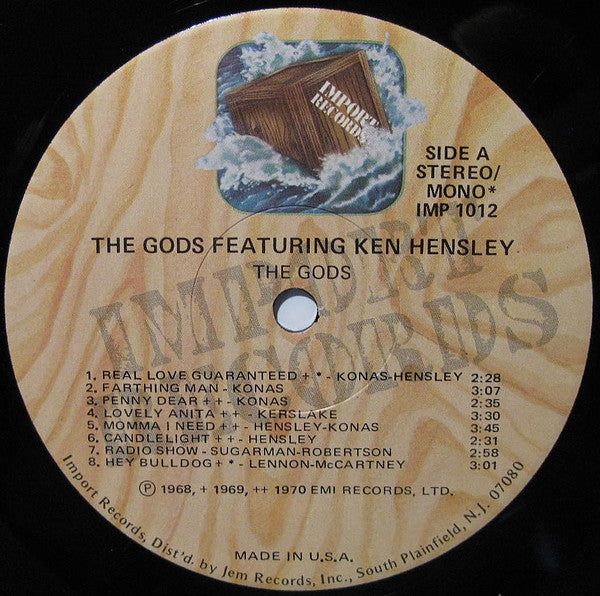 The Gods (2) : The Gods Featuring Ken Hensley (LP, Comp)