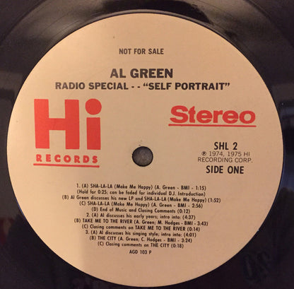 Al Green : Al Green Radio Special - Self Portrait (LP, Promo, Rad)