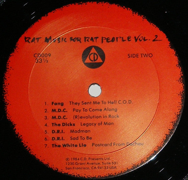 Various : Rat Music For Rat People Vol. 2 (LP, Comp)