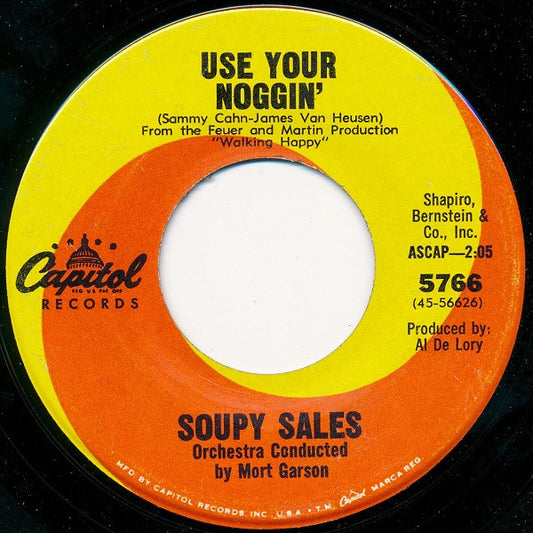 Soupy Sales : Use Your Noggin' (7", Single)