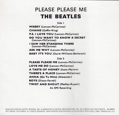 The Beatles : Please Please Me (Cass, Album, RE, RM, XDR)