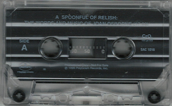 Joan Osborne : A Spoonful Of Relish: The Words And Music Of Joan Osborne (Cass, Promo, Smplr)