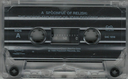 Joan Osborne : A Spoonful Of Relish: The Words And Music Of Joan Osborne (Cass, Promo, Smplr)