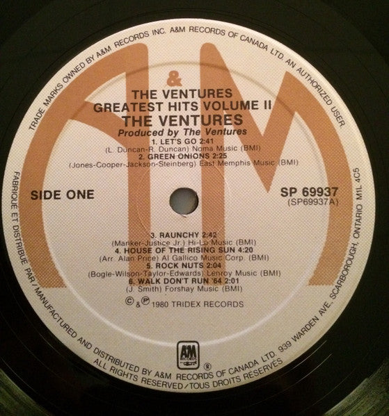 The Ventures : The Ventures Greatest Hits Volume II (LP, Comp)