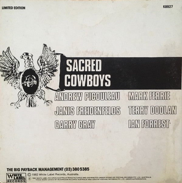 Sacred Cowboys : Nothing Grows In Texas (7", Single)