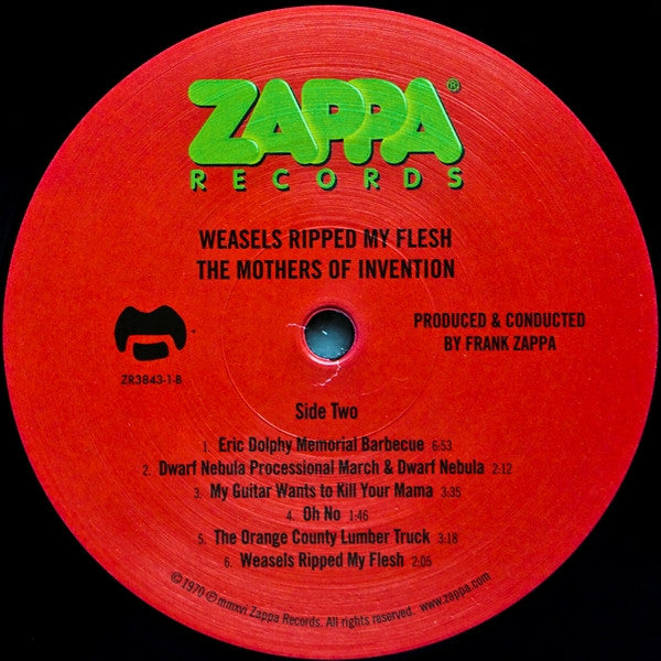 The Mothers Of Invention* : Weasels Ripped My Flesh (LP, Album, RE)