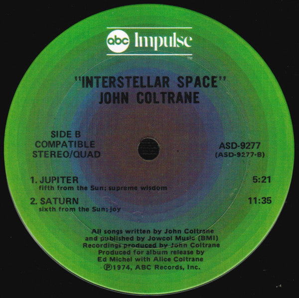 Interstellar Space - John Coltrane