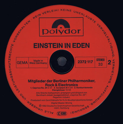 Einstein In Eden - Mitglieder Der Berliner Philharmoniker, Rock & Electronics, Bernhard Jobski