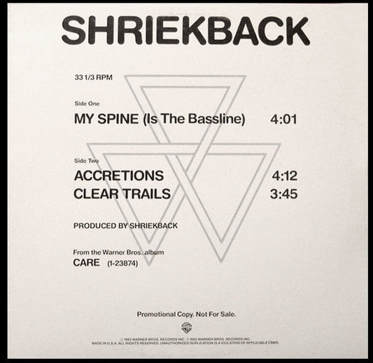 My Spine (Is The Bassline) - Shriekback
