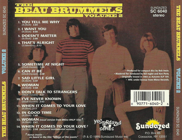 Volume 2 - The Beau Brummels