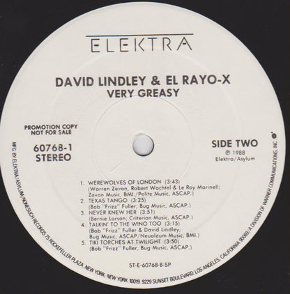 Very Greasy - David Lindley And El Rayo-X