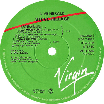 Live Herald - Steve Hillage