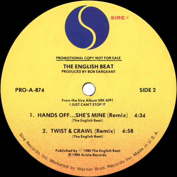 Tears Of A Clown / Hands Off...She's Mine / Twist & Crawl - The English Beat*